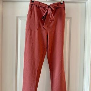 Grace Karin Pink Tie-Waist Pants